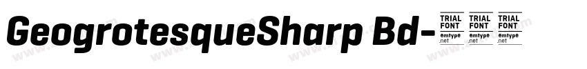 GeogrotesqueSharp Bd字体转换